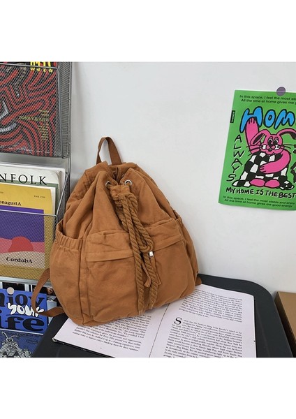 Kanvas Çanta Kişilik Ipli Kordon Sırt Çantası (Yurt Dışından) fiyatları