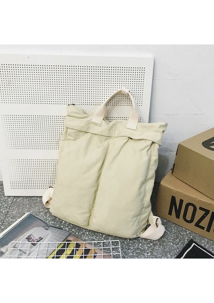 Tuval Sanat Sırt Çantası Moda Üniversite Öğrencisi Okul Çantası Büyük Kapasiteli Eğlence Seyahat Sırt Çantası (Yurt Dışından) fiyatları