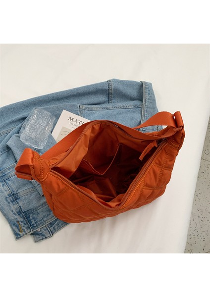 Crossbody Çanta Kadın Omuz Çantası Büyük Kapasiteli Rahat Pamuklu Çanta Kadın Hamur Çantası (Yurt Dışından) modelleri