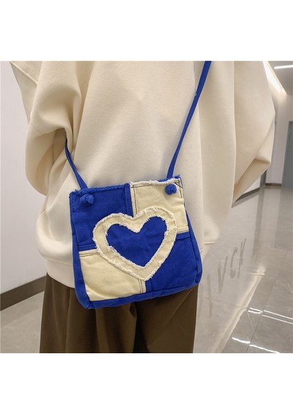 Çapraz Çanta Kanvas Çanta Çapak Eski Dikiş Renk Omuz Çantası Cep Telefonu Çantası (Yurt Dışından) indirimleri