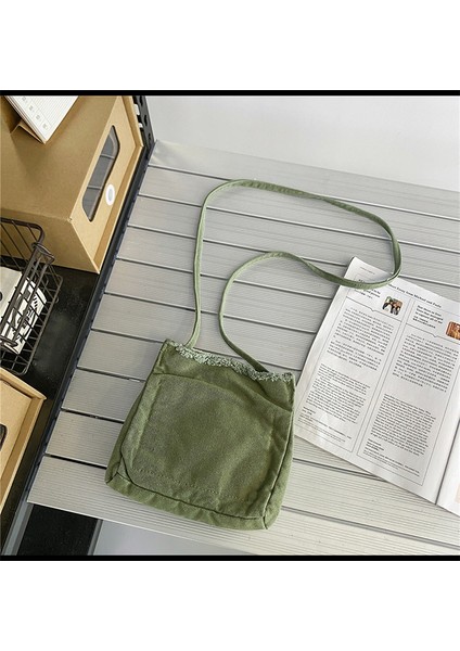 Çapraz Çanta Kanvas Çanta Çapak Eski Dikiş Renk Omuz Çantası Cep Telefonu Çantası (Yurt Dışından) modelleri