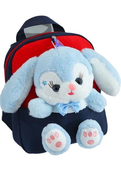 Karikatür Anaokulu Sırt Çantası Çocuk Okul Çantası Sevimli Peluş Tavşan Bebek Sırt Çantası (Yurt Dışından)
