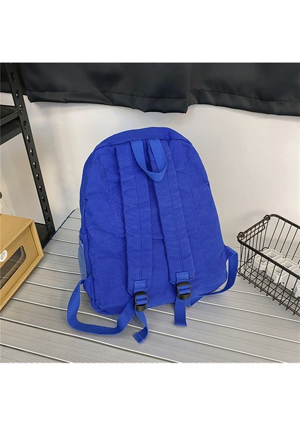 Okul Çantası Kadın Yıkama Tuval Sırt Çantası Renk Basit Lise Üniversite Öğrencisi Sırt Çantası (Yurt Dışından) modelleri