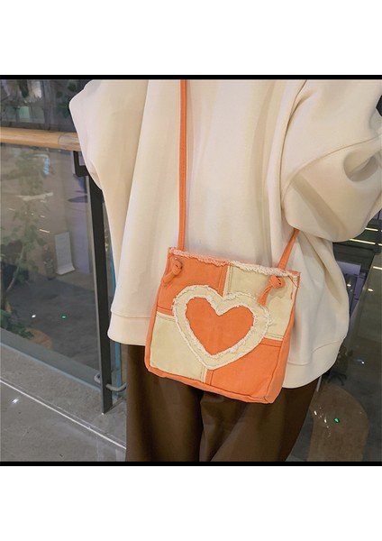 Çapraz Çanta Kanvas Çanta Çapak Eski Dikiş Renk Omuz Çantası Cep Telefonu Çantası (Yurt Dışından) fiyatları