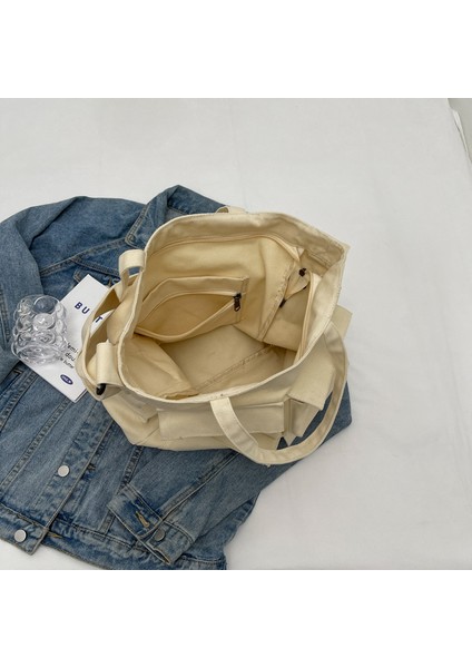 Kanvas Çanta Kız Basit Messenger Çanta Büyük Kapasiteli Postacı Çanta Öğrenci Okul Çantası (Yurt Dışından) modelleri