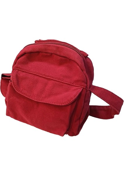 Cep Telefonu Çantası Düz Renk Çapraz Çanta Yıkama Tuval Çanta Kadın Omuz Çantası Küçük Omuz Çantası (Yurt Dışından)