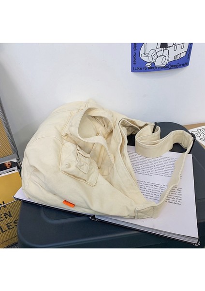 Kanvas Çanta Kadın Giyim Rüzgar Tite Çanta Moda Gündelik Kadın Çanta Büyük Kapasiteli Taşınabilir Crossbody Çanta (Yurt Dışından) fırsatları