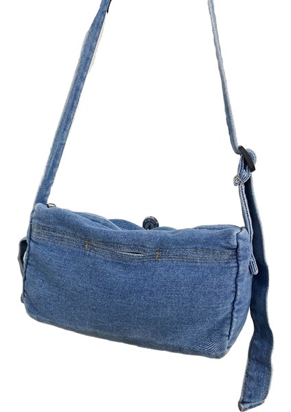 Denim Çanta Kadın Küçük Omuz Çantası Rahat Mini Cep Telefonu Çantası (Yurt Dışından)