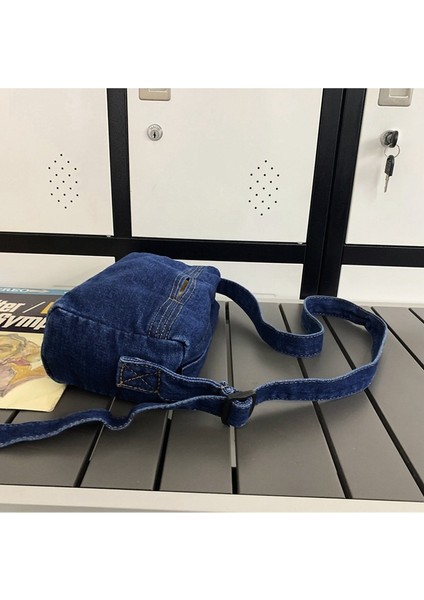 Denim Çanta Kadın Küçük Omuz Çantası Rahat Mini Cep Telefonu Çantası (Yurt Dışından) fiyatları