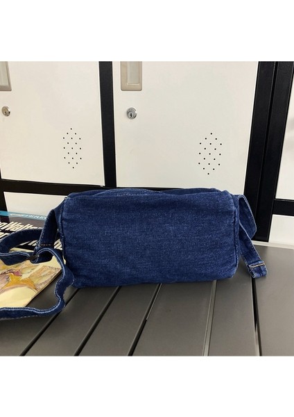 Denim Çanta Kadın Küçük Omuz Çantası Rahat Mini Cep Telefonu Çantası (Yurt Dışından) modelleri