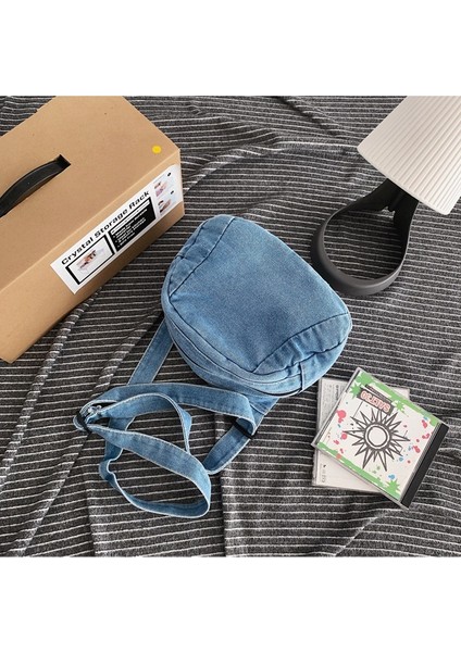 Denim Çapraz Çanta Kadın Kabuk Çanta Moda Basit Rahat Retro Omuz Çantası (Yurt Dışından) indirimleri