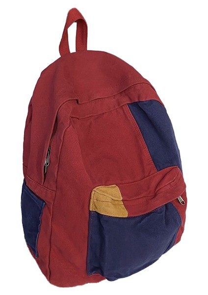 Okul Çantası Kadın Yıkama Tuval Sırt Çantası Renk Basit Lise Üniversite Öğrencisi Sırt Çantası (Yurt Dışından)