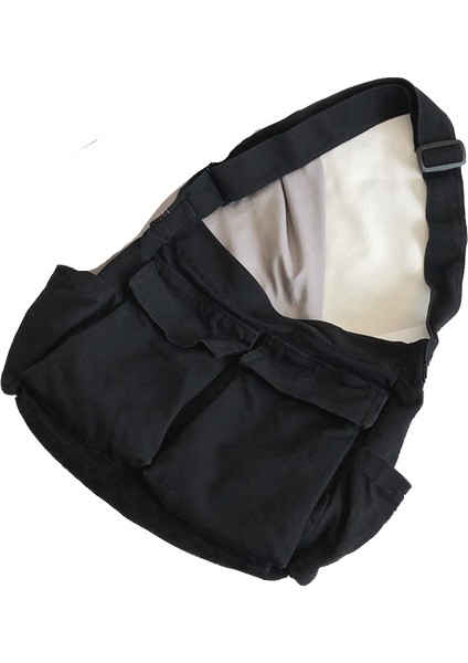 Kadın Edebi Gençlik Için Crossbody Çanta Omuzdan Askili Çanta Büyük Kapasiteli Iş Giysisi Kanvas Çanta Üniversite Öğrencileri Için (Yurt Dışından)