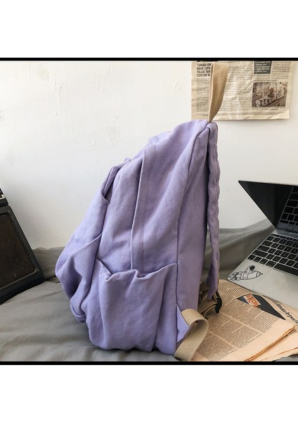 Sırt Çantası Kadın Yıkanmış Kanvas Edebi Kolej Tarzı Öğrenci Okul Çantası Rahat Kişiselleştirilmiş Sırt Çantası (Yurt Dışından) modelleri