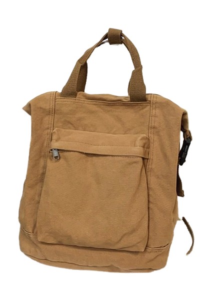 Schoolbag Kadın Düz Renk Büyük Kapasiteli Sırt Çantası Üniversite Öğrencisi Yıkanmış Sıkıntılı Kanvas Sırt Çantası (Yurt Dışından)