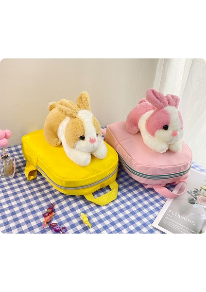 Sevimli Peluş Bebek Çocuk Sırt Çantası Tavşan Bebek Sırt Çantası Anaokulu Öğrenci Okul Çantası (Yurt Dışından) modelleri