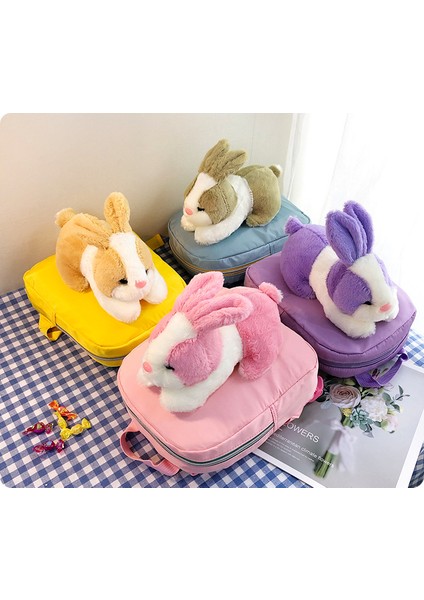 Sevimli Peluş Bebek Çocuk Sırt Çantası Tavşan Bebek Sırt Çantası Anaokulu Öğrenci Okul Çantası (Yurt Dışından) fırsatları