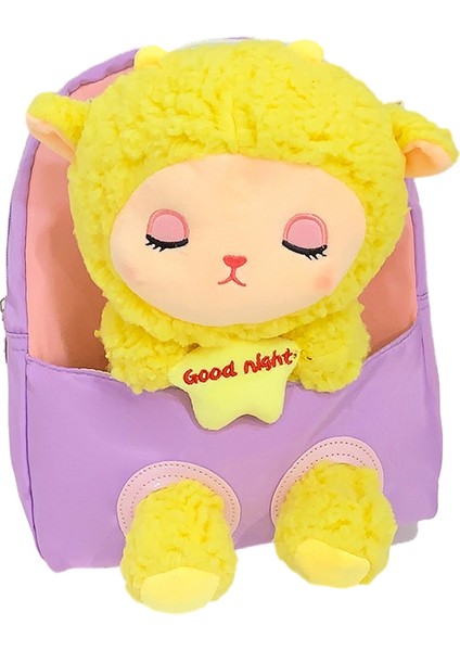 Sevimli Kuzu Bebek Sırt Çantası Hafif Su Geçirmez Çocuk Okul Çantası Karikatür Koyun Bebek Anaokulu Sırt Çantası (Yurt Dışından)