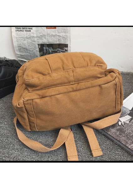 Okul Çantası Kadın Mori Retro Eski Üniversite Öğrencisi Sırt Çantası Kadın Moda Yıkama Tuval Sırt Çantası (Yurt Dışından) indirimleri