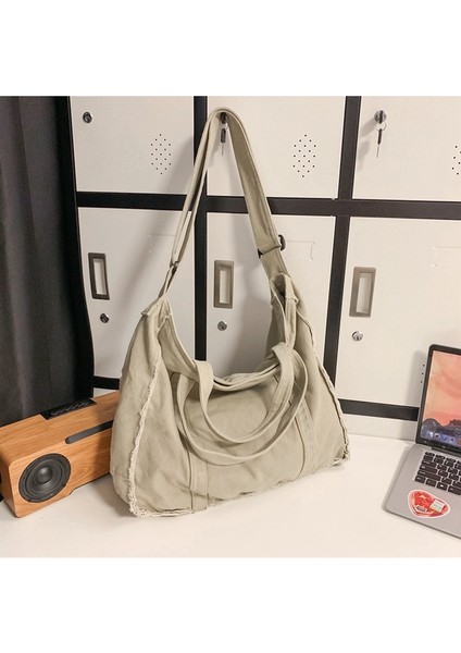 Omuz Çantası Erkek ve Kadın Kişilik Çapak Kanvas Çanta Taşınabilir Messenger Çanta Öğrenci Postacı Çantası (Yurt Dışından) fiyatları