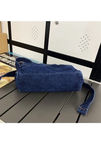 Denim Çanta Kadın Küçük Omuz Çantası Rahat Mini Cep Telefonu Çantası (Yurt Dışından) fırsatları