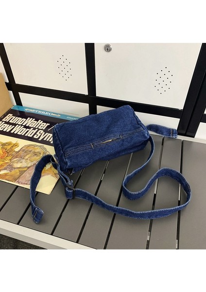 Denim Çanta Kadın Küçük Omuz Çantası Rahat Mini Cep Telefonu Çantası (Yurt Dışından) indirimleri