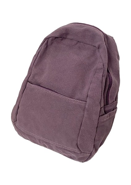 Yıkanmış Tuval Okul Çantası (Yurt Dışından)