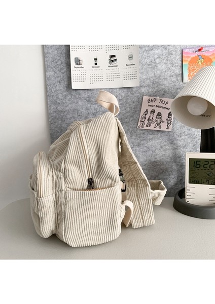 Kadife Katı Renk Okul Çantası Bayan Sırt Çantası Lise Üniversite Öğrencisi Retro Basit Mini Küçük Sırt Çantası (Yurt Dışından) fiyatları