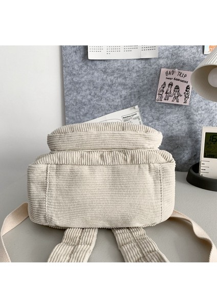 Kadife Katı Renk Okul Çantası Bayan Sırt Çantası Lise Üniversite Öğrencisi Retro Basit Mini Küçük Sırt Çantası (Yurt Dışından) fırsatları