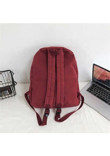 Schoolbag Kadın Retro Orman Yıkanmış Keten Sırt Çantası Lise Üniversite Öğrencisi Rahat Sırt Çantası (Yurt Dışından) indirimleri