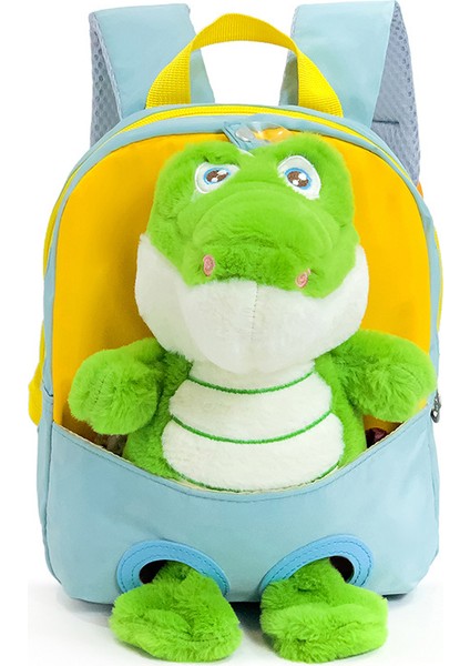 Yaratıcı Sevimli Timsah Çocuk Sırt Çantası Aşınmaya Dayanıklı Hafif Anaokulu Okul Çantası Moda Moda Küçük Sırt Çantası (Yurt Dışından)