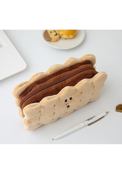 Sandviç Bisküvi Peluş Kalem Çantası Kalem Çantası Basit Ilkokul Öğrencisi Sevimli Kalem Kutusu (Yurt Dışından) modelleri