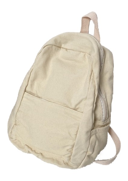 Yıkanmış Tuval Okul Çantası (Yurt Dışından)