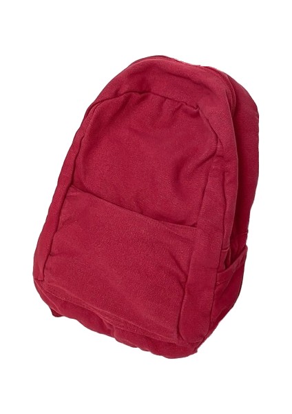 Yıkanmış Tuval Okul Çantası (Yurt Dışından)