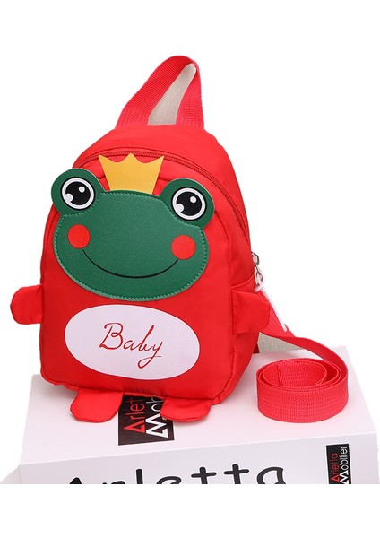 Anaokulu Küçük Okul Çantası Karikatür Sevimli Çocuk Sırt Çantası Kurbağa Ultra Hafif Sırt Çantası (Yurt Dışından)