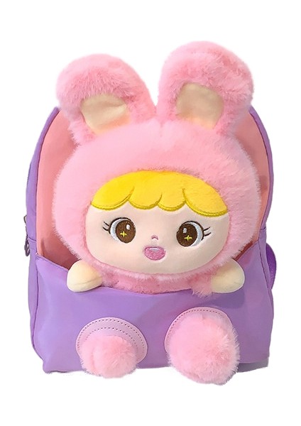 Karikatür Anaokulu Okul Çantası Girly Kalp Ilköğretim Okulu Öğrenci Sırt Çantası Peluş Bebek Sırt Çantası Erkekler ve Kızlar Için (Yurt Dışından)