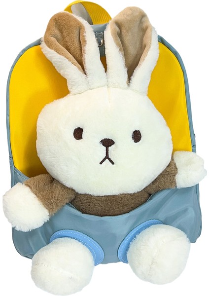 Anaokulu Okul Çantası Karikatür Tavşan Peluş Sırt Çantası Moda Hafif Çocuk Sırt Çantası (Yurt Dışından)