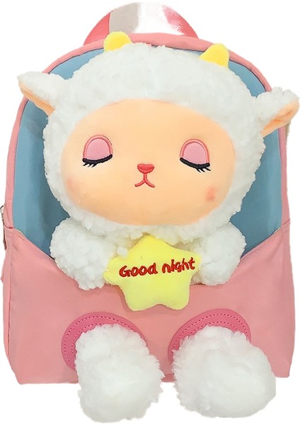 Sevimli Kuzu Bebek Sırt Çantası Hafif Su Geçirmez Çocuk Okul Çantası Karikatür Koyun Bebek Anaokulu Sırt Çantası (Yurt Dışından)