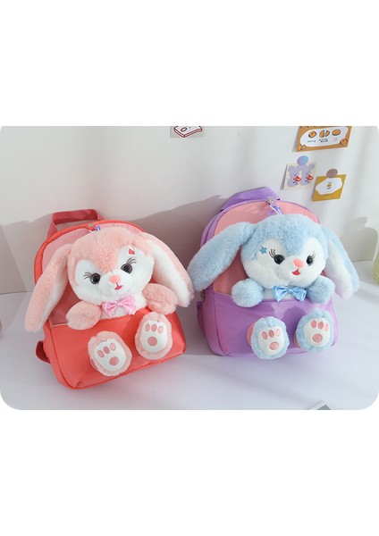Karikatür Anaokulu Sırt Çantası Çocuk Okul Çantası Sevimli Peluş Tavşan Bebek Sırt Çantası (Yurt Dışından) fiyatları