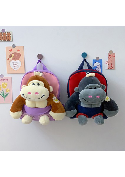Yaratıcı Bebek Çocuk Sırt Çantası Karikatür Orangutan Bebek Anaokulu Okul Çantası Büyük Kapasiteli Sırt Çantası (Yurt Dışından) modelleri