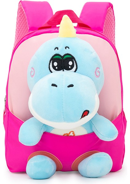 Karikatür Ayrılabilir Bebek Anaokulu Okul Çantası Karikatür Dinozor Peluş Çocuk Sırt Çantası Su Geçirmez Sırt Çantası (Yurt Dışından)