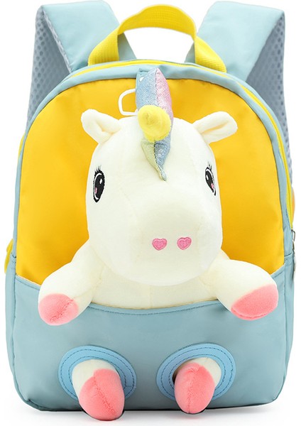 Anaokulu Okul Çantası Sevimli Tek Boynuzlu At Midilli Bebek Çocuk Sırt Çantası Ilkokul Öğrencisi Sırt Çantası (Yurt Dışından)