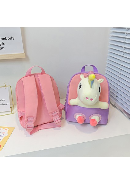 Anaokulu Okul Çantası Sevimli Tek Boynuzlu At Midilli Bebek Çocuk Sırt Çantası Ilkokul Öğrencisi Sırt Çantası (Yurt Dışından) modelleri