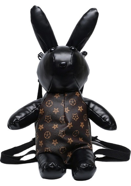 Küçük Tavşan Yumuşak Deri Çanta Kadın Omuz Moda Sevimli Kişiselleştirilmiş Bebek Crossbody Çanta (Yurt Dışından)