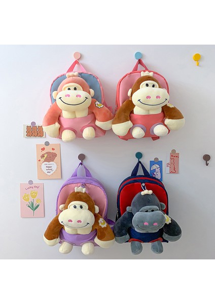 Yaratıcı Bebek Çocuk Sırt Çantası Karikatür Orangutan Bebek Anaokulu Okul Çantası Büyük Kapasiteli Sırt Çantası (Yurt Dışından) fırsatları