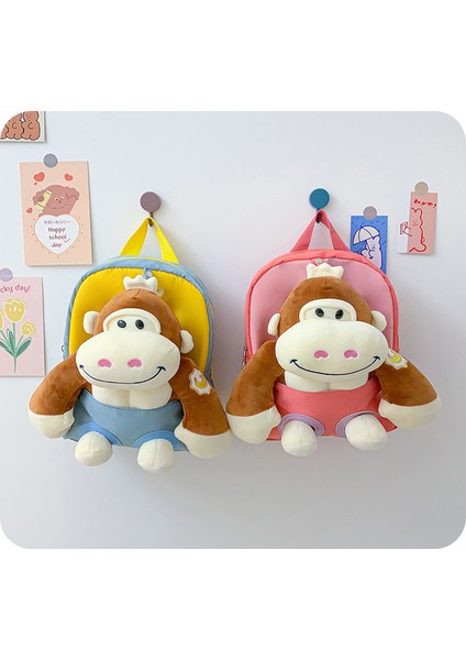 Yaratıcı Bebek Çocuk Sırt Çantası Karikatür Orangutan Bebek Anaokulu Okul Çantası Büyük Kapasiteli Sırt Çantası (Yurt Dışından) indirimleri