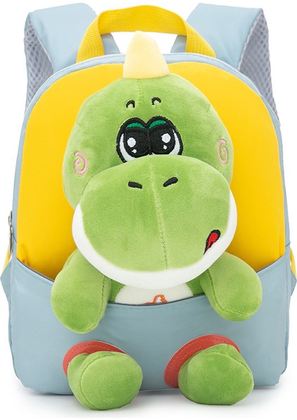 Karikatür Ayrılabilir Bebek Anaokulu Okul Çantası Karikatür Dinozor Peluş Çocuk Sırt Çantası Su Geçirmez Sırt Çantası (Yurt Dışından)