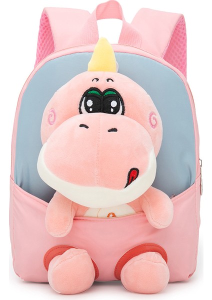 Karikatür Ayrılabilir Bebek Anaokulu Okul Çantası Karikatür Dinozor Peluş Çocuk Sırt Çantası Su Geçirmez Sırt Çantası (Yurt Dışından)