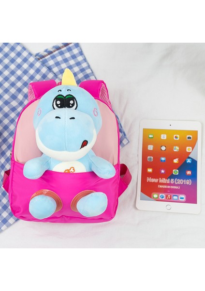 Karikatür Ayrılabilir Bebek Anaokulu Okul Çantası Karikatür Dinozor Peluş Çocuk Sırt Çantası Su Geçirmez Sırt Çantası (Yurt Dışından) modelleri