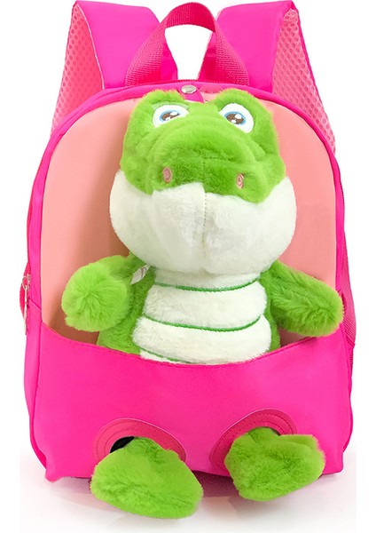 Yaratıcı Sevimli Timsah Çocuk Sırt Çantası Aşınmaya Dayanıklı Hafif Anaokulu Okul Çantası Moda Moda Küçük Sırt Çantası (Yurt Dışından)